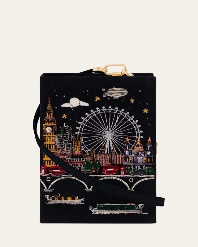 London Skyline Book Clutch Bag